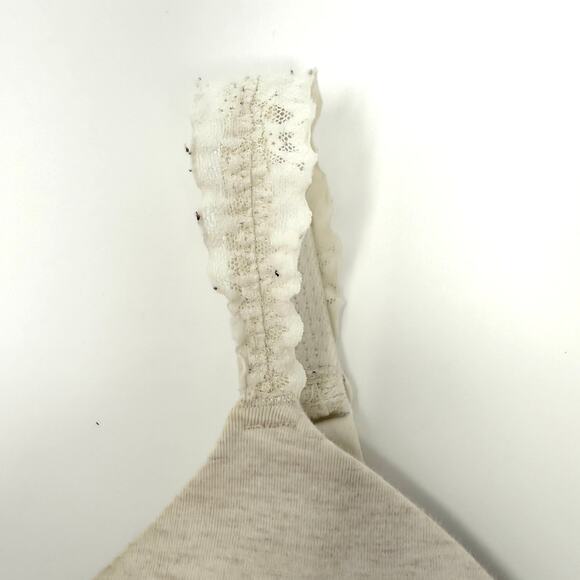 Aerie Wireless Lace Full Coverage Bra In Heathered Off White Size 36D - Picture 2 of 8